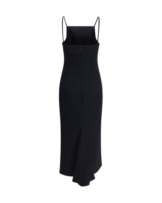 Givenchy Black Dress With Draped Detail