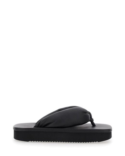 Rick Owens Black Padded Sandals With Platform for men