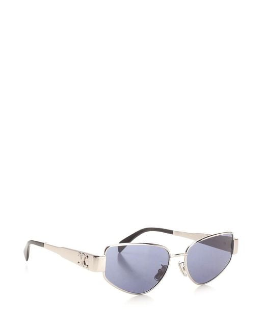 Céline White "Triomphe" Glasses