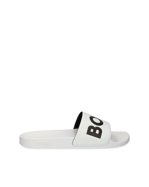 Boss White Flip-Flops & Slides for men