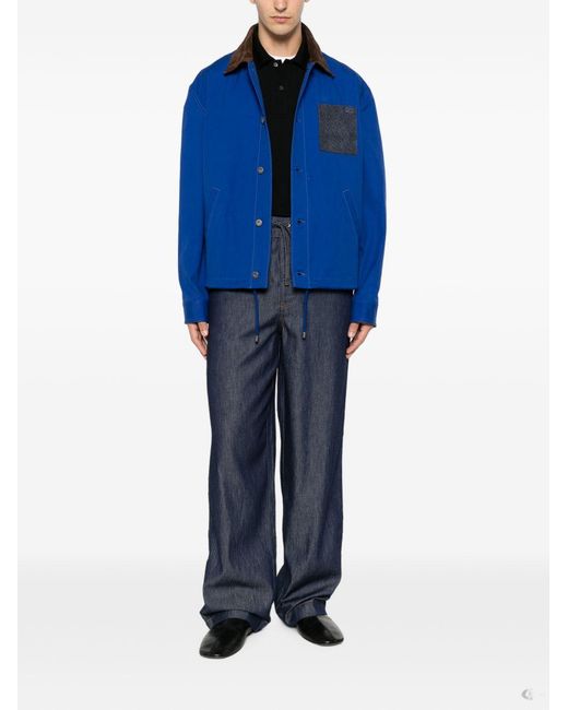 Loewe Blue Workwear Jacket for men