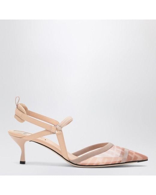 Fendi Colibri Lite Slingback in Pink | Lyst