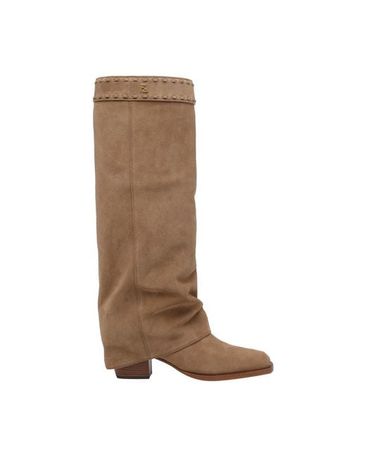 Fendi Brown Show Boots