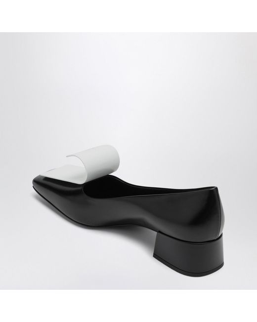 Prada Black And Leather Decollete