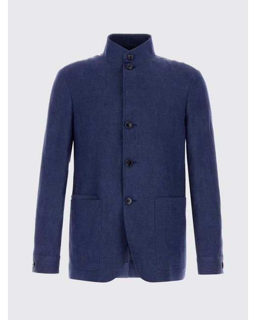 Zegna Blue Jacket Denim for men