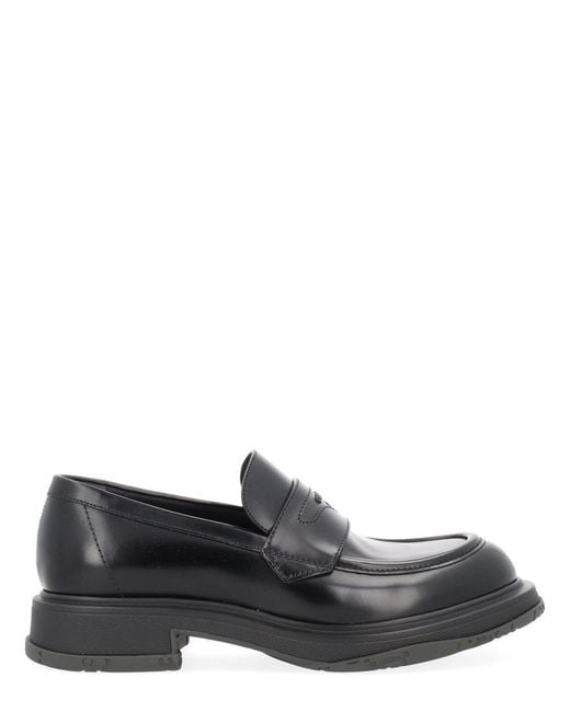 Gucci Gray Leather Loafer for men