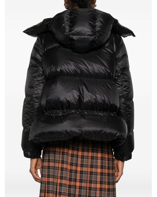 Sacai Black Nylon Puffer Down Jacket