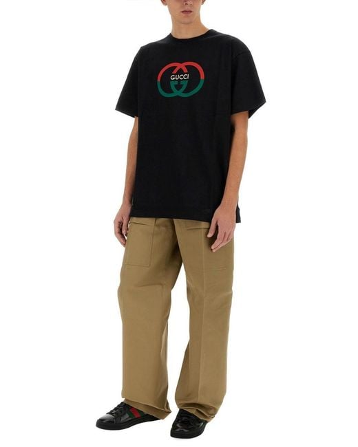 Gucci Black Cargo Pants for men