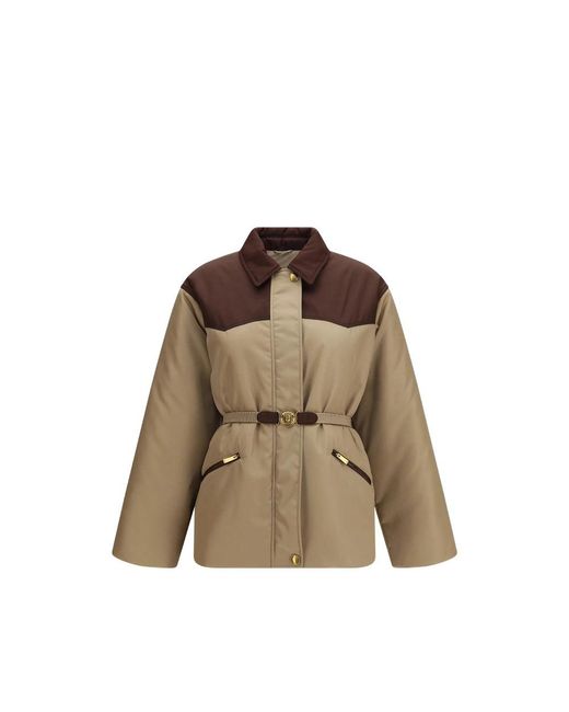 Versace Brown Neutrals Jackets