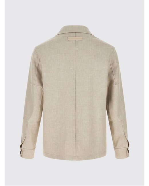 Zegna Natural Jacket Ecru for men