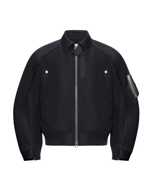 Sacai Cotton Chino X Nylon Twill Blouson in Blue for Men | Lyst