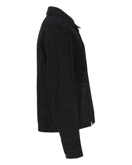 Tom Ford Black Suede Field Jacket for men