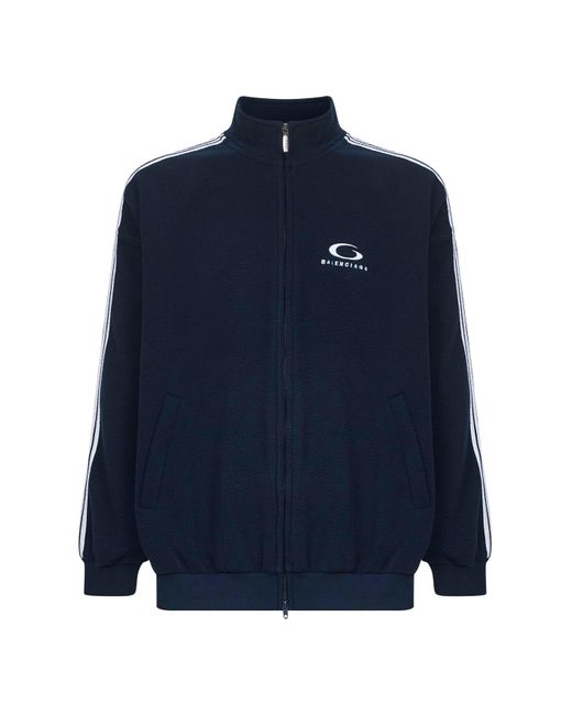Balenciaga Blue Loop Sports Icon Zip-Up Jacket for men