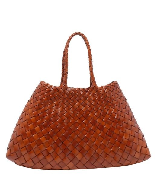 Dragon Diffusion Brown Small Santa Croce Handbag