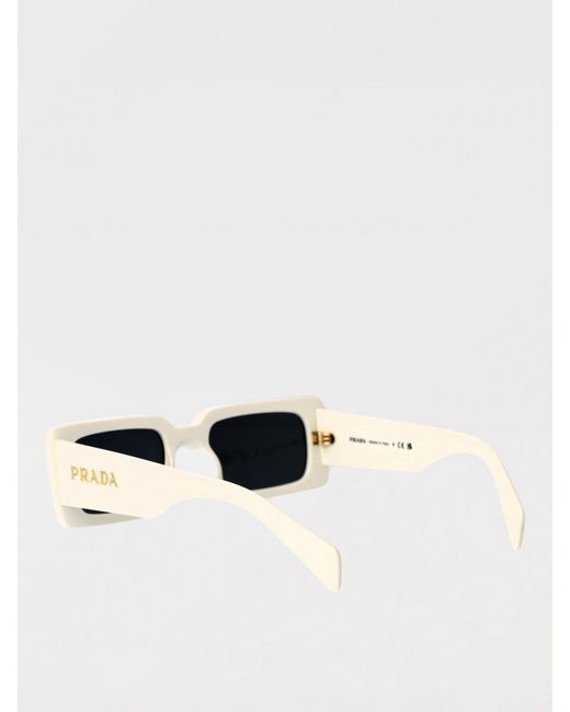 Prada White Acetate Sunglasses