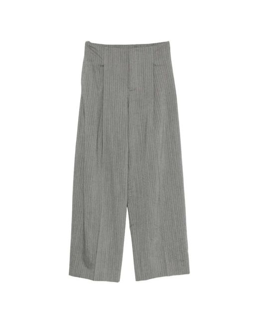 Alberta Ferretti Gray Tailoring Pants