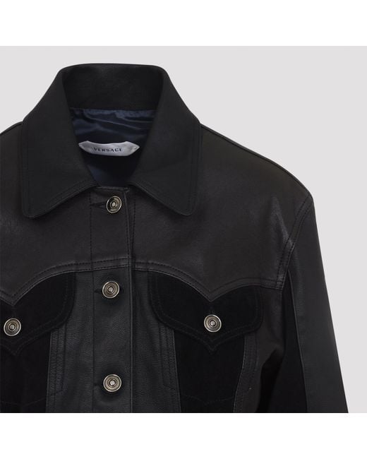 Versace Black Leather Jacket