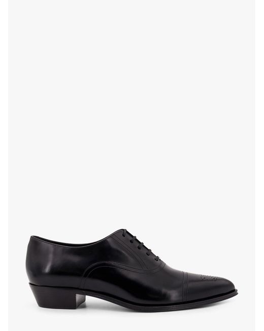 Céline White Cadillac Oxford Leather Lace-Up Shoe for men