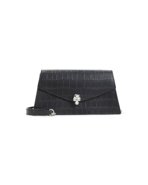 McQueen Black Skull Mini Bag