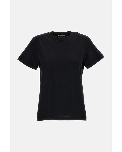 Moncler Black Short-Sleeve T-Shirt