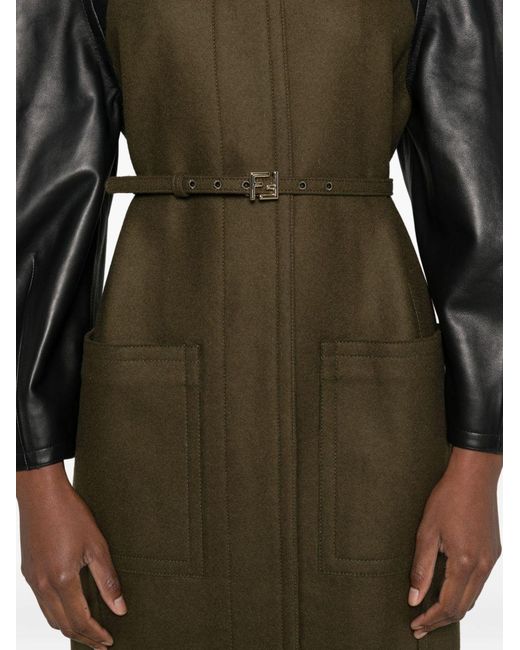 Fendi Green Wool Coat