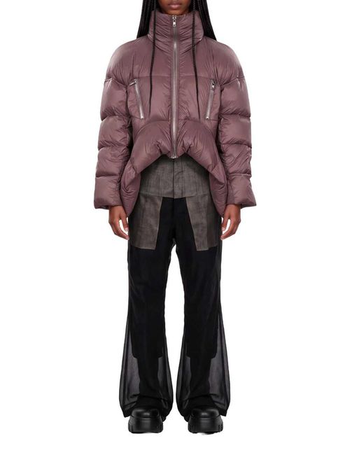 Rick Owens Brown Draculimo Padded Down Jacket