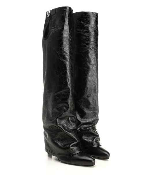 The Attico Black "Leon" Boot