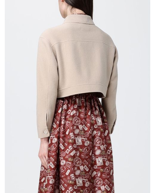 Max Mara White Jacket Nude