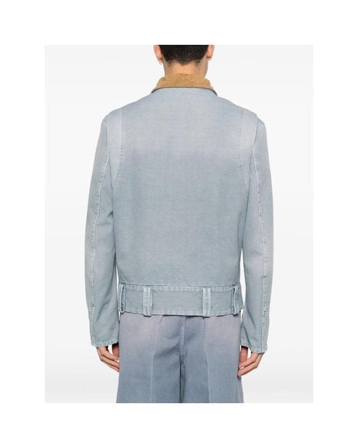 Marni Blue Lightweight Jacket Cotton for men