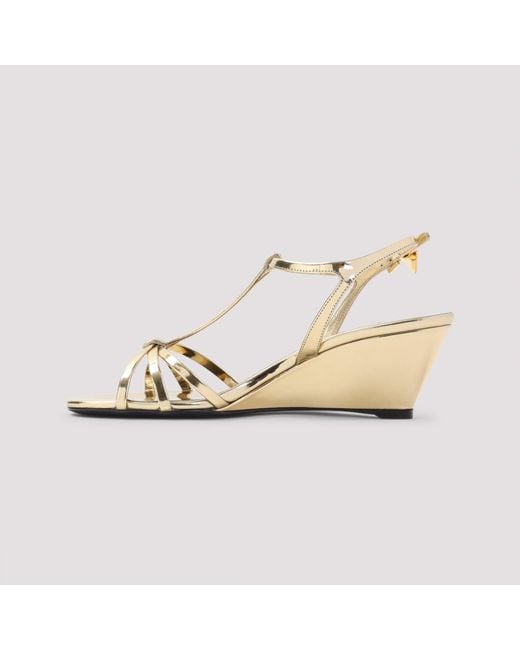 Prada Metallic Sandals