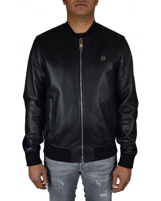 Philipp Plein Black Bomber Jacket