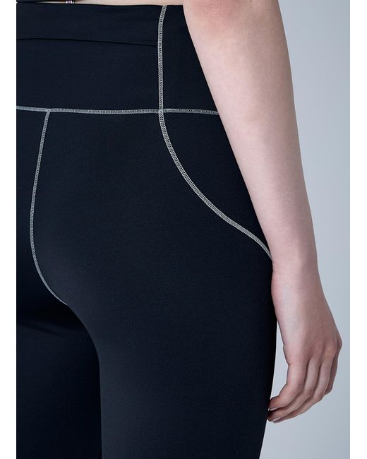Moncler Blue Logo Patch Leggings