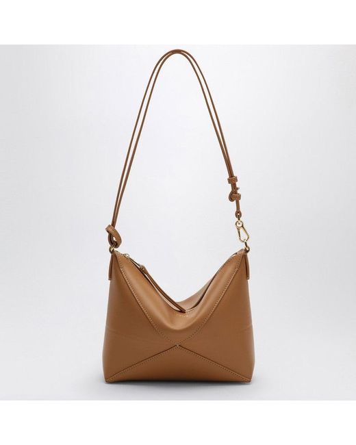 Loewe Brown Puzzle Fold Clutch Bag Desert