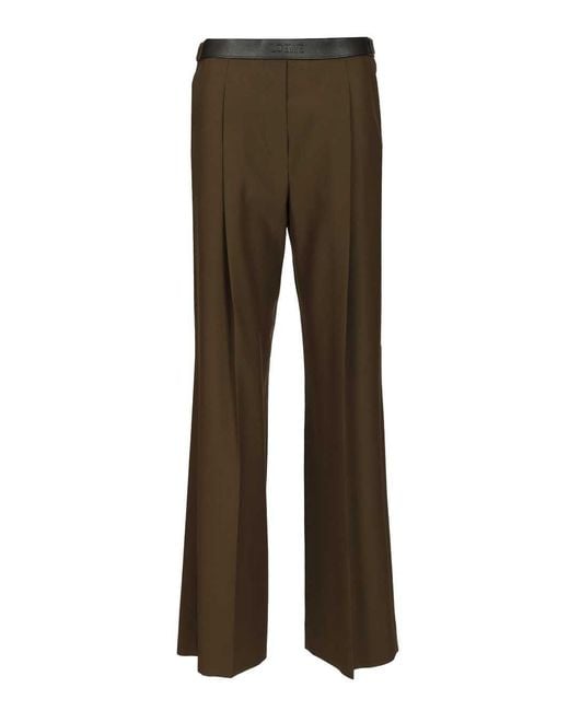 Loewe Brown Wool Trousers