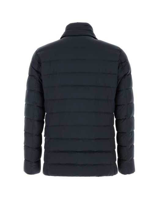 Herno Blue Polyester Down Jacket for men