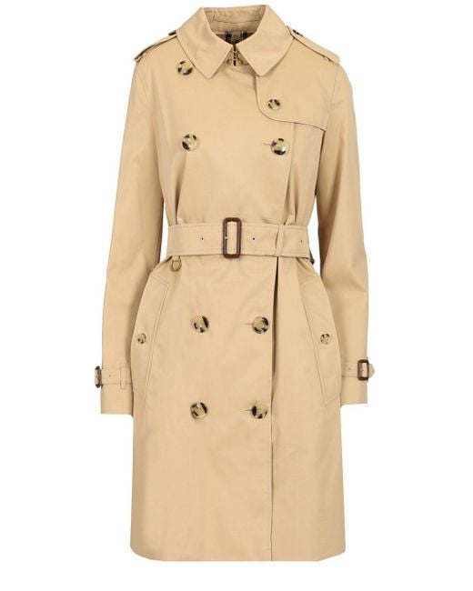 Burberry Natural "Kensington" Classic Trench Coat