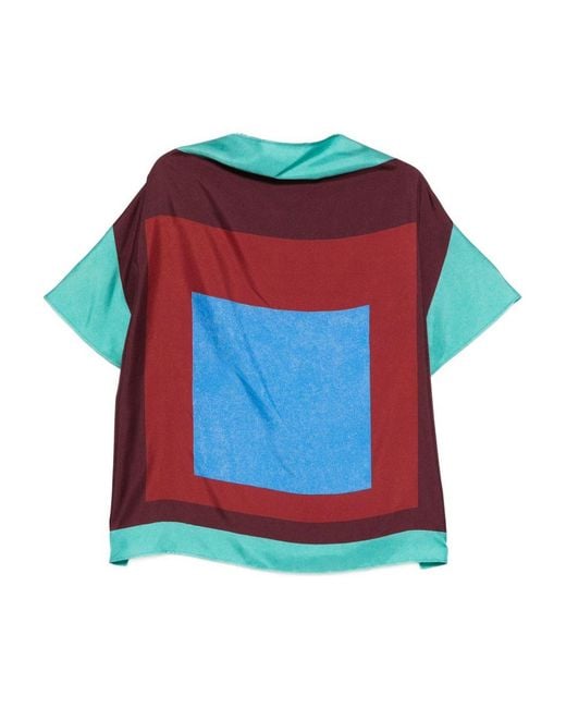 Loewe Multicolor Printed Silk Top