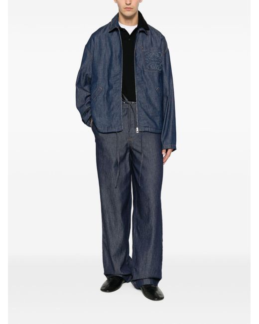 Loewe Blue Denim Zipped Jacket for men