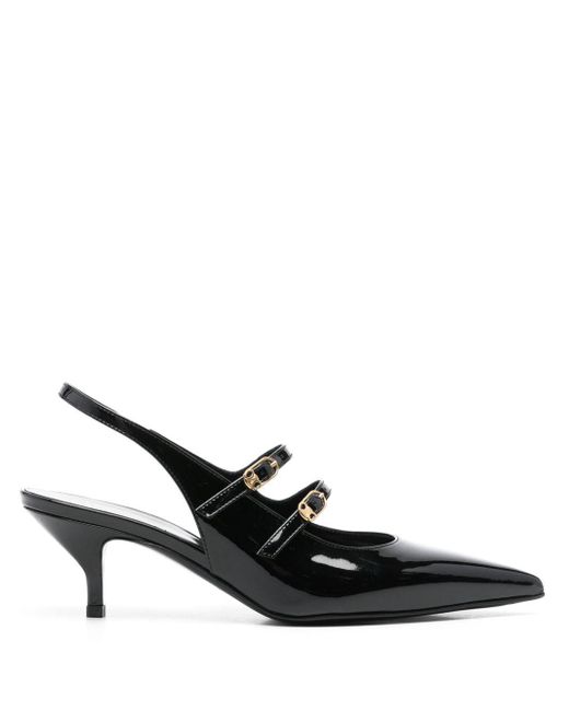 Céline Black Judy Patent Leather Pumps