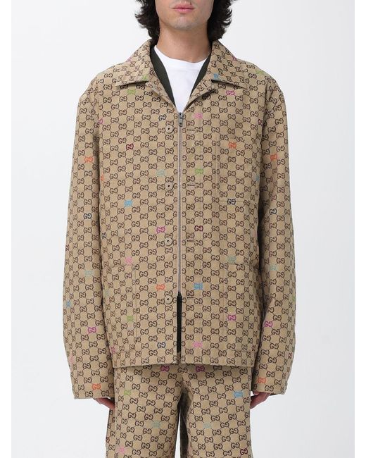 Gucci Natural Gg Canvas Jacket for men