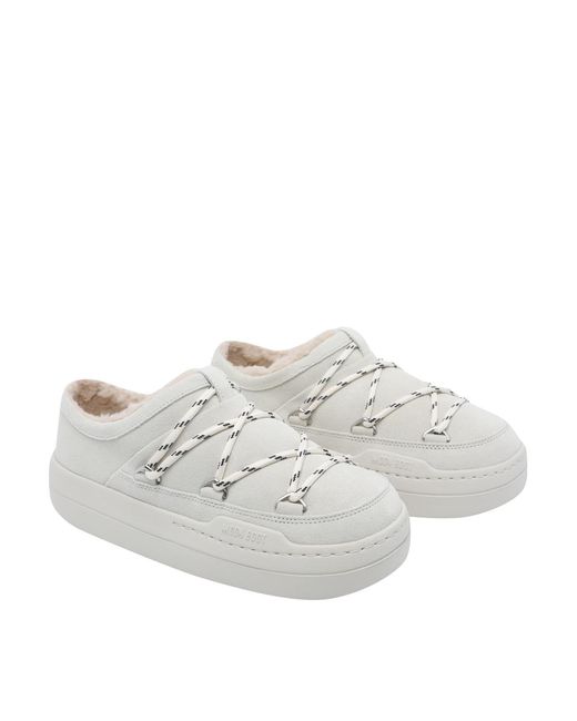 Moon Boot White Park Slippers