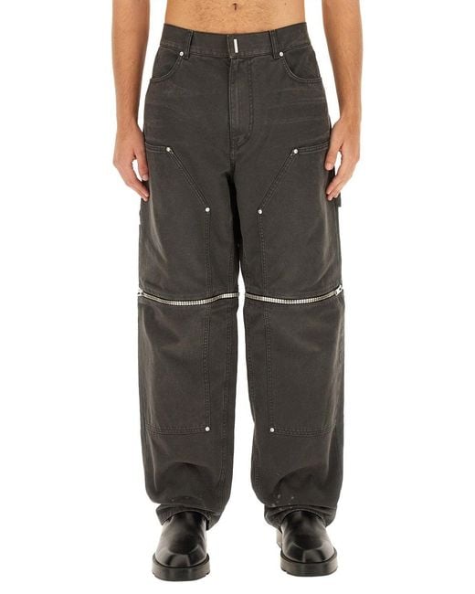 Givenchy Black Zip-Detail Jeans for men