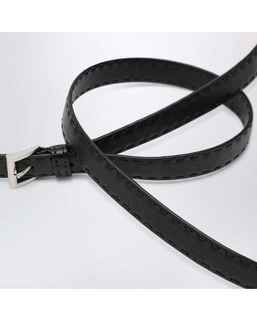 Prada Black Leather Belt