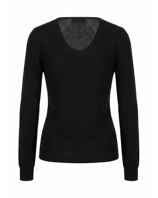 Malo Black V Neck Sweater