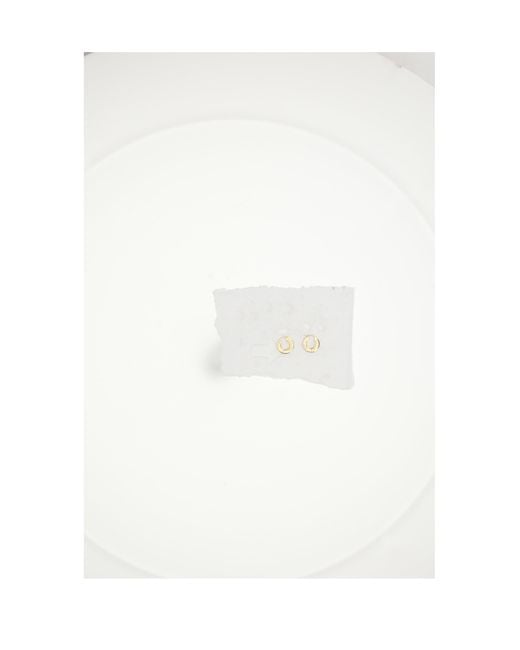 Céline White Hoops