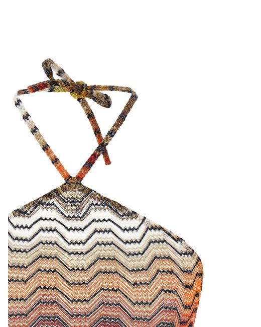 Missoni Gray Greek Pattern Top