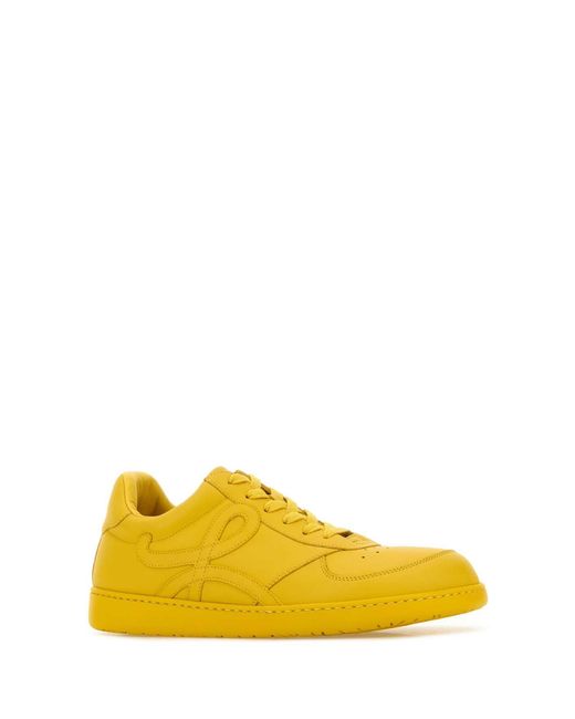 Loewe Yellow Jambo Leather Sneakers for men