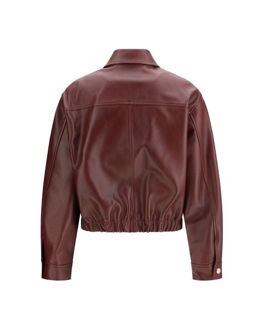 Versace Red Leather Jacket