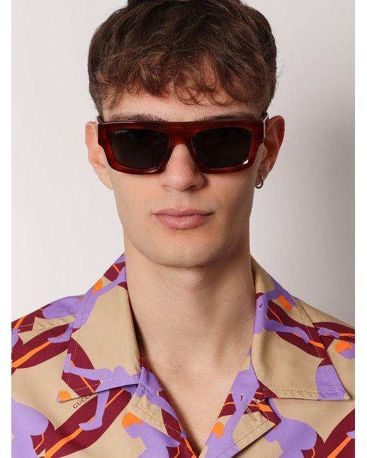 Gucci Multicolor Acetate Sunglasses for men