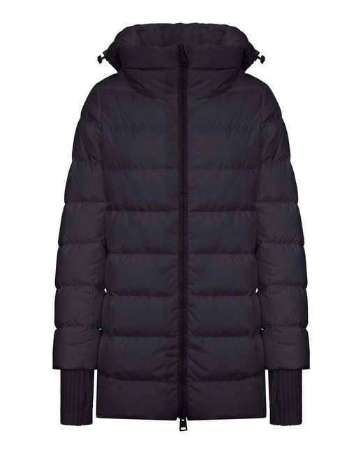 Herno Blue Long Down Jacket With Hood